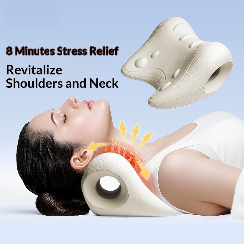 Neck Traction Pillow - 1Pcs C-Shaped Contour Fatigue Relaxation Neck