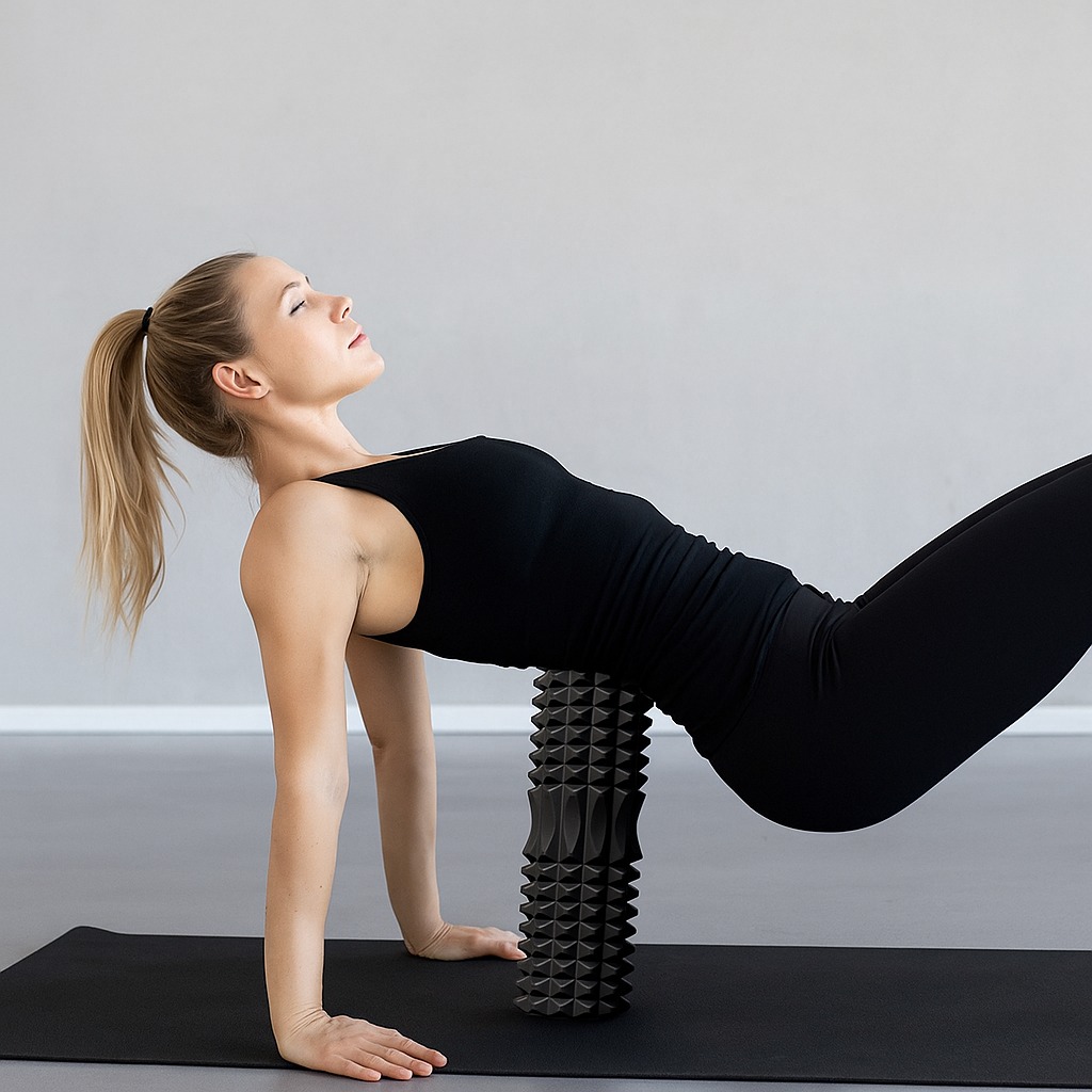 EVA Foam Fitness Back Roll Tri - Foam Roller Trigger Point recension och pris