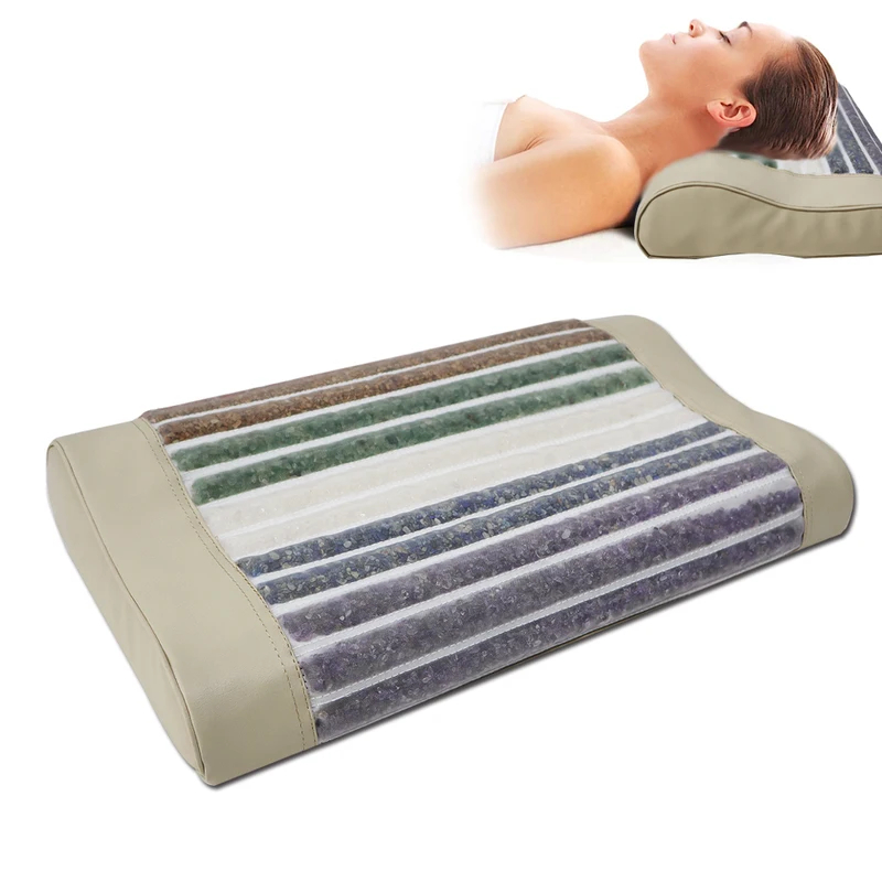 Crystal Pillow Jade Gem Massag - Neck Traction Pillow recension och pris
