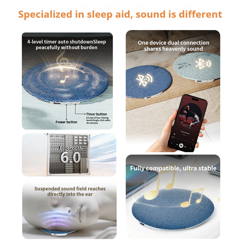 Bluetooth 6.0 Pillow Speaker f - White Noise Machine Sleep recension och pris