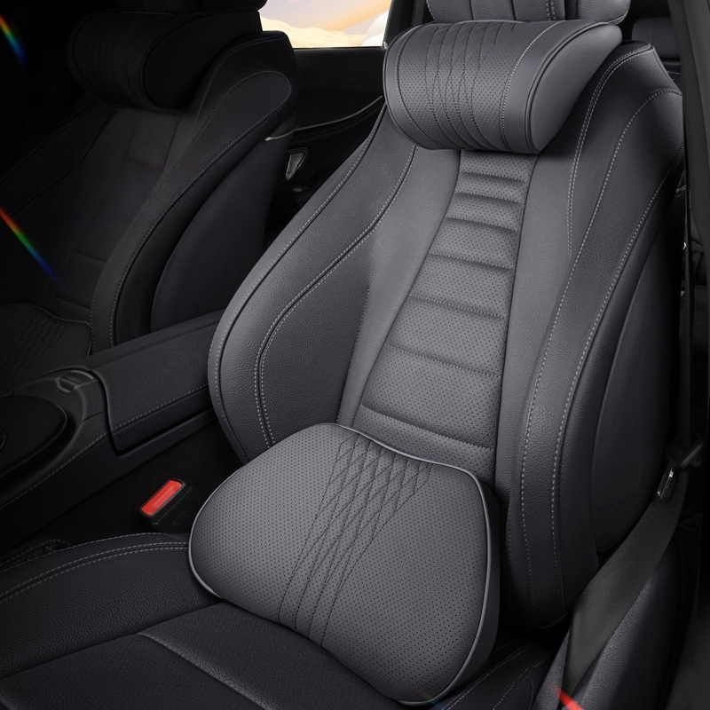 1pc Luxury Nappa Car Headrest  - Neck Traction Pillow recension och pris