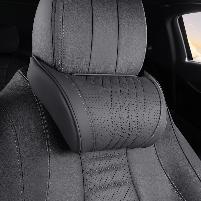 1pc Luxury Nappa Car Headrest  - Neck Traction Pillow recension och pris