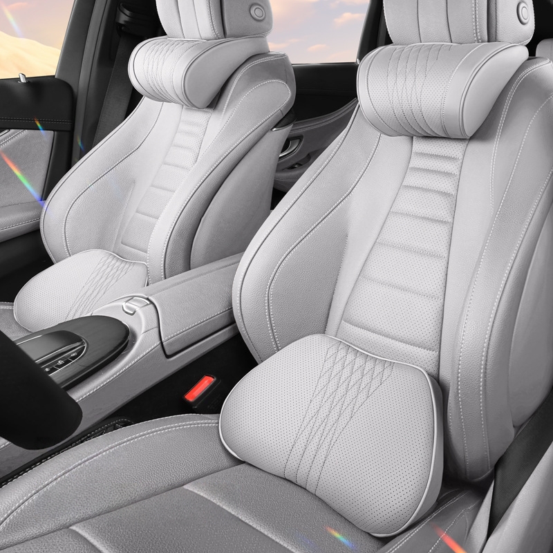 1pc Luxury Nappa Car Headrest  - Neck Traction Pillow recension och pris