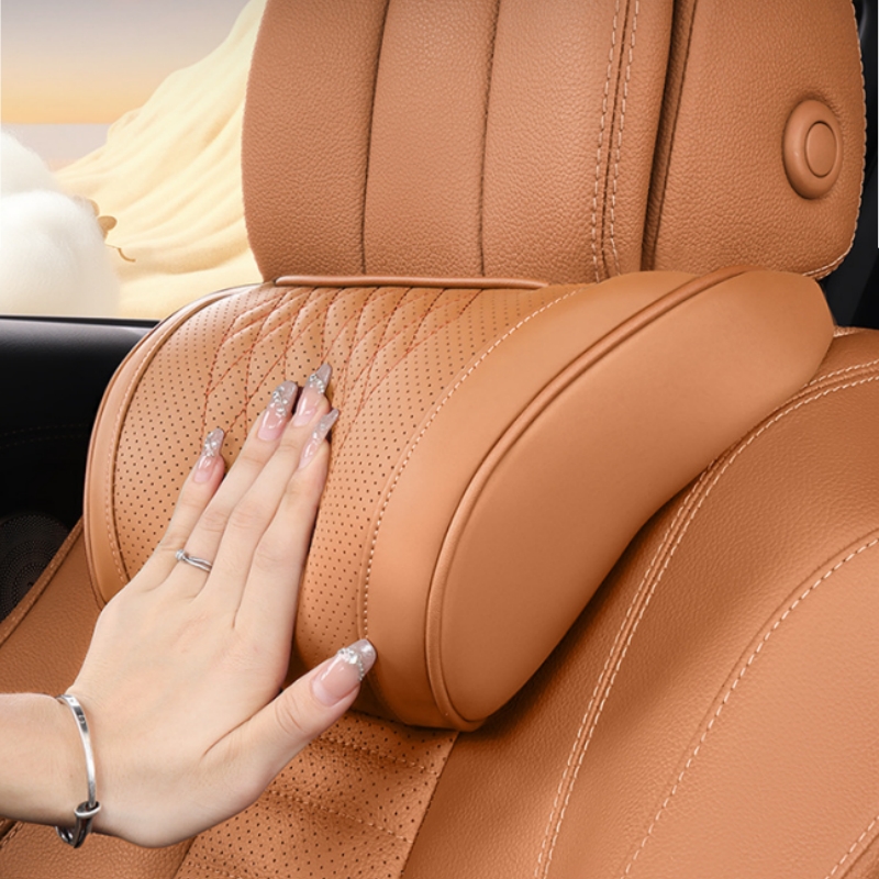 1pc Luxury Nappa Car Headrest  - Neck Traction Pillow recension och pris