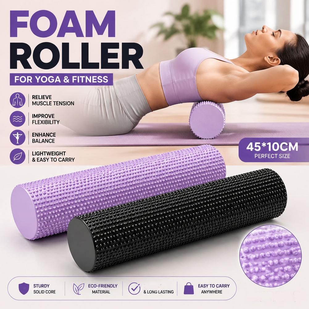 EVA High Density Yoga Foam Rol - Foam Roller Trigger Point recension och pris