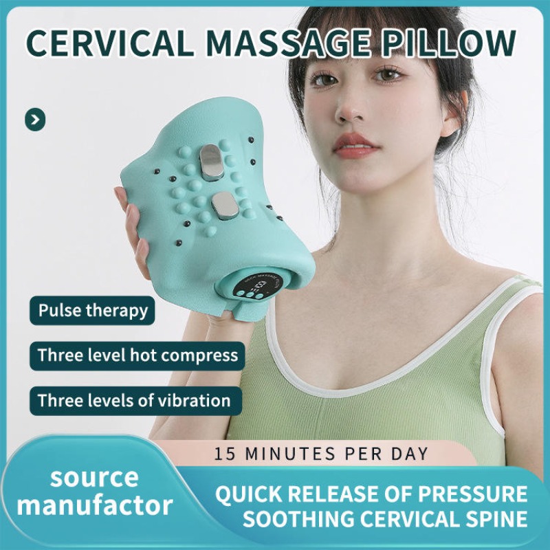 Electric Heated EMS Pulse Cerv - Neck Traction Pillow recension och pris