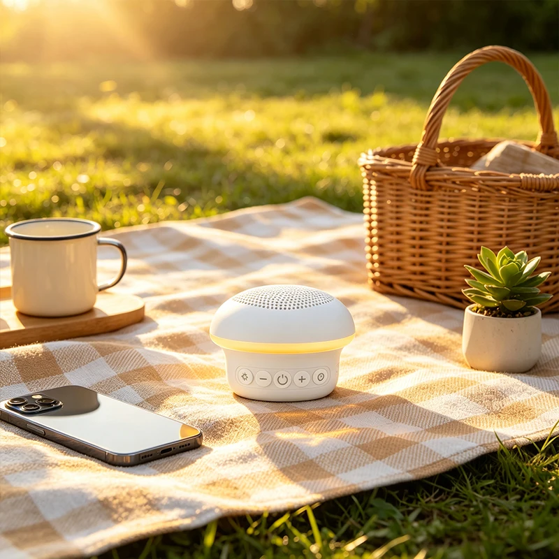 Mini Bluetooth Speaker with LE - White Noise Machine Sleep recension och pris