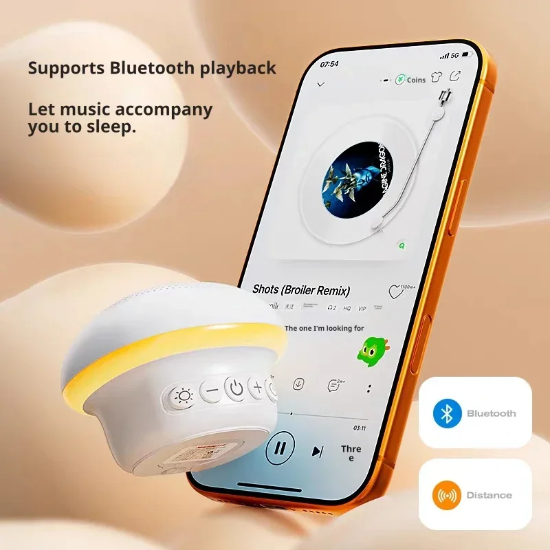 Mini Bluetooth Speaker with LE - White Noise Machine Sleep recension och pris